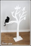 Drzewko 50 cm z kotem - mdf malowany kolor do wyboru
